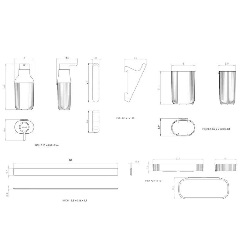 Set modular para baño Alife