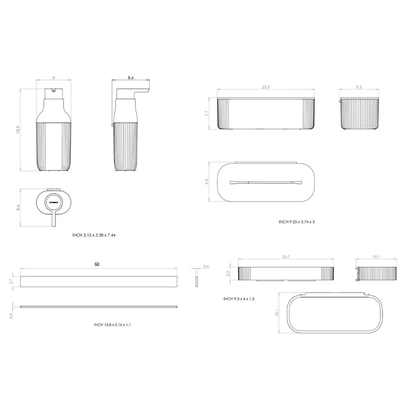 Set modular para lavabo Alife