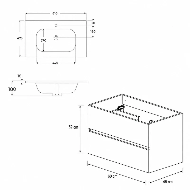 Mueble baño barato Zahara