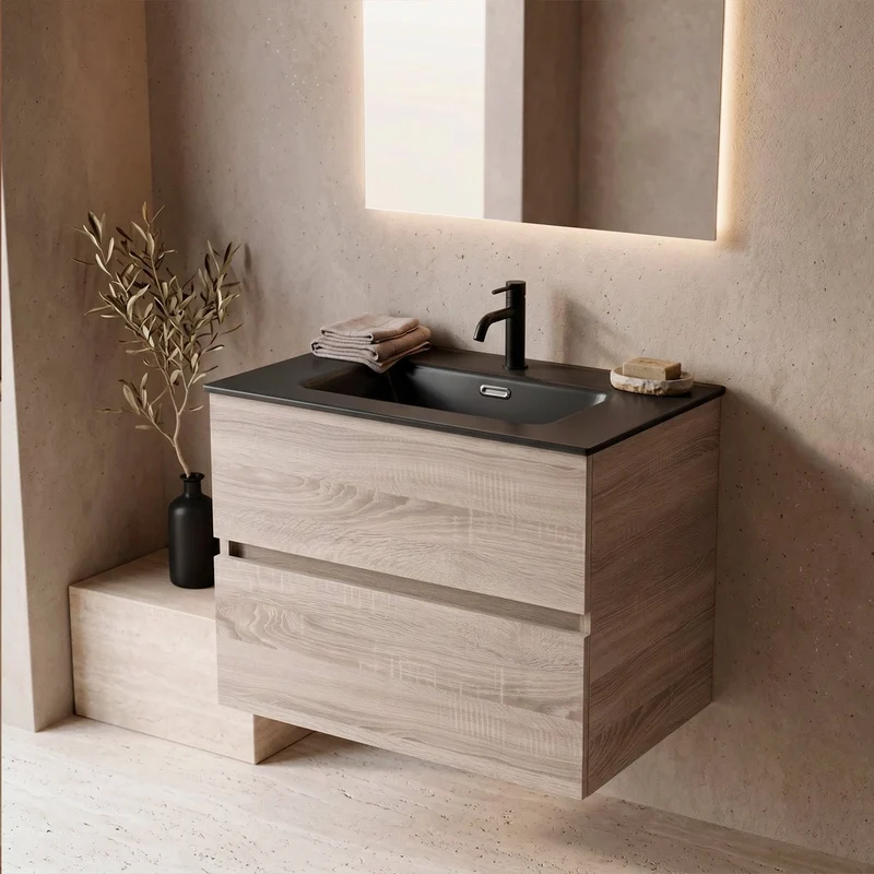 Mueble de baño barato con lavabo Zahara