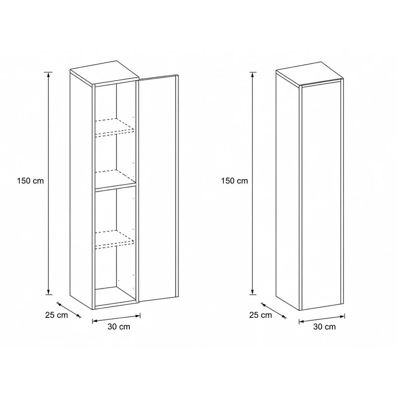 Mueble auxiliar baño alto Carmen