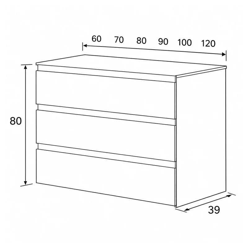 Mueble fondo reducido Carmen