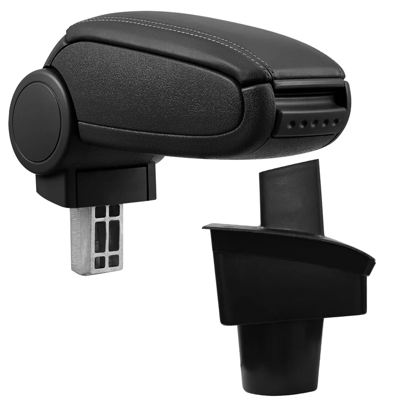 Reposabrazos central VW Passat B6 3C con compartimento de almacenamiento en varias versiones Negro pro.tec