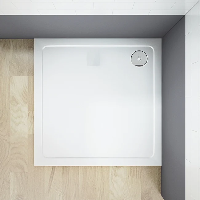 Plato de ducha 30mm cuadrado/rectangular piedra artificial revestimiento acrílico para mamaparas de baño