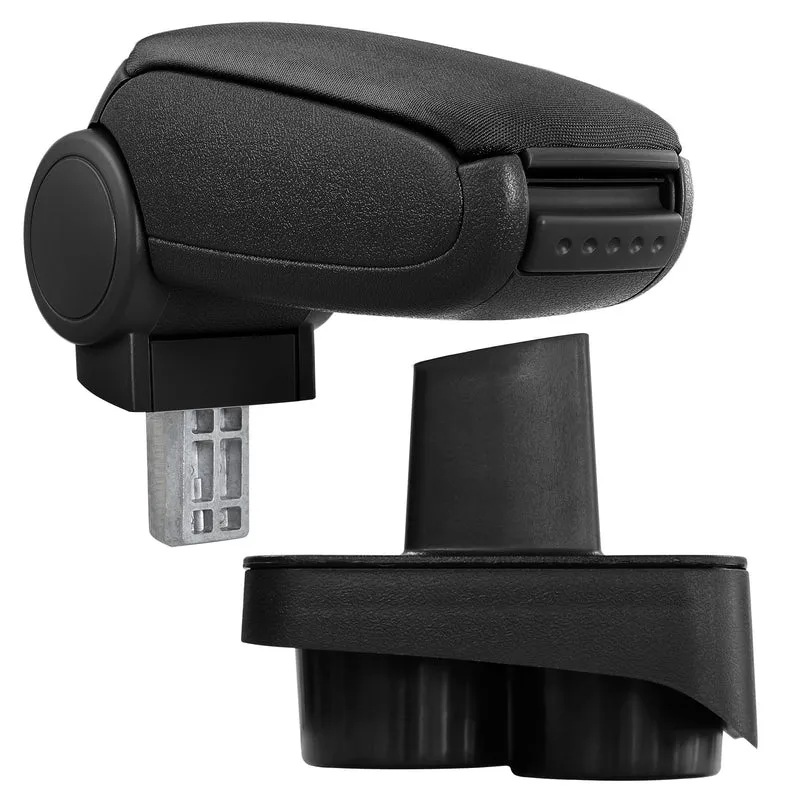 Reposabrazos central VW Polo 9N con compartimento de almacenamiento en varias versiones Negro pro.tec