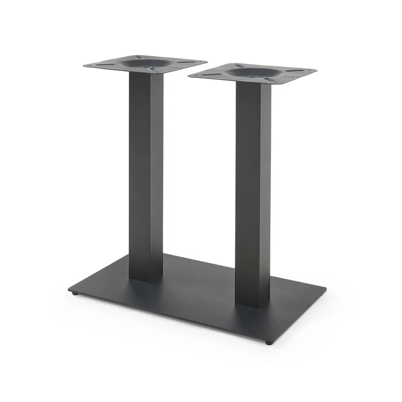 Estructura de mesa Vadejord acero 70x40x73 cm negro [en.casa]