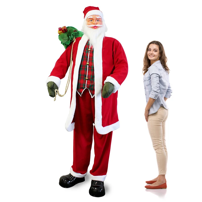 [lux.pro] Figura de Papá Noel (150 y 200 cm) cantando/bailando