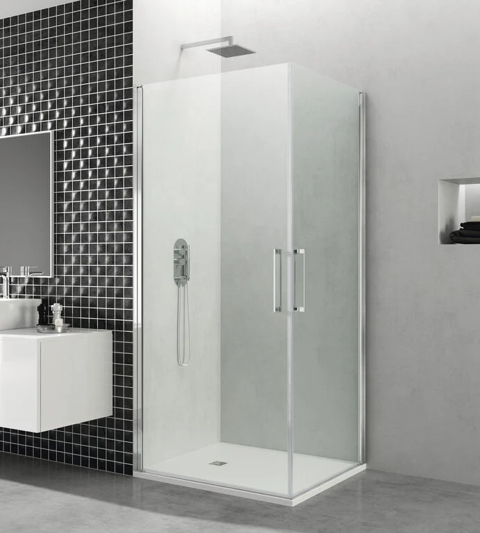 Mampara angular 2 puertas abatibles OPEN