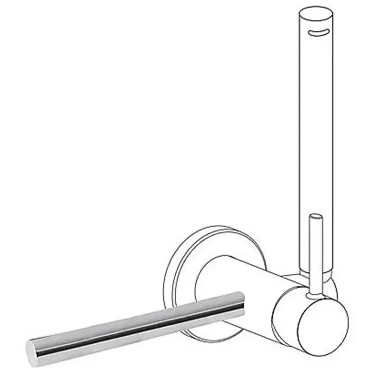 TRES 134123 Conjunto de bidé con grifo monomando para empotrar fabricado de latón con acabado cromado Max