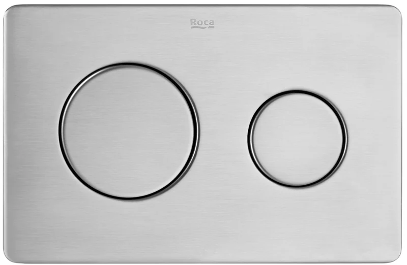 Roca PL10 PRO A890189304 – Placa de Accionamiento, Antivandálica, Acero Inoxidable, Doble Descarga