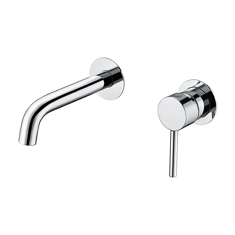 Grifo de lavabo empotrado monomando con caño de 15 cm en cromado Deva de Valaz