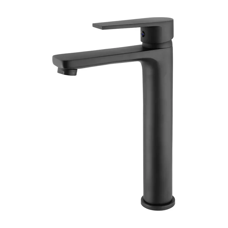 Grifo de lavabo alto para pica monomando en negro mate Magro de Valaz