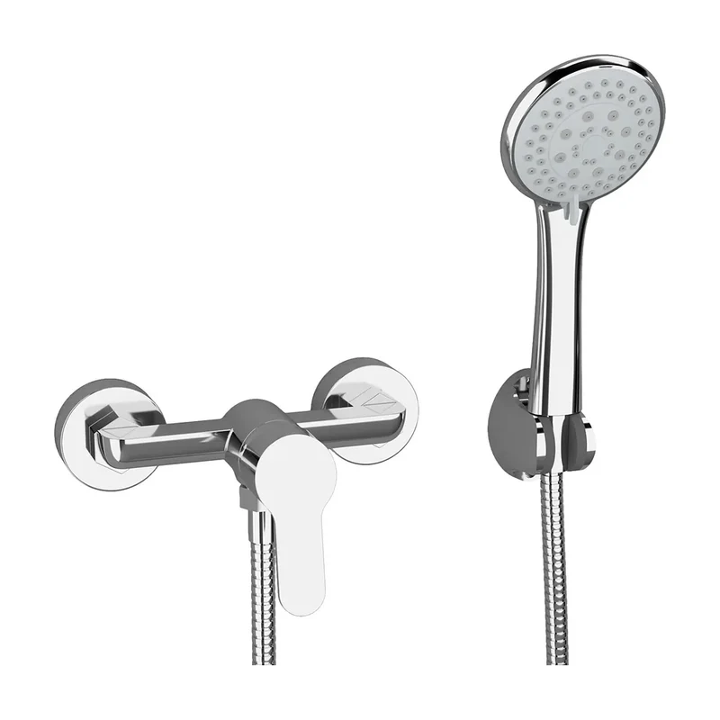 Grifo de bañera monomando diseño elegante y funcional con acabado cromado Tera de Valaz