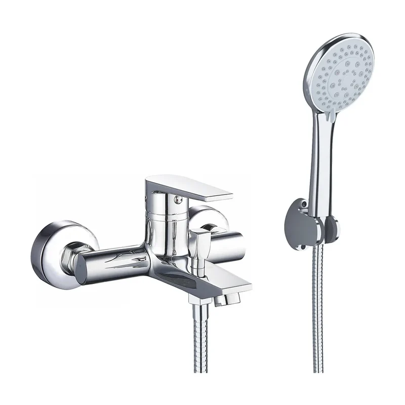 Grifo de ducha y bañera monomando cromado con diseño elegante Magro de Valaz