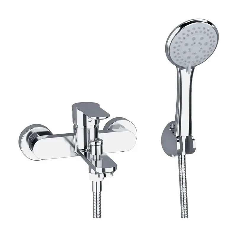 Grifo de bañera ducha redondo monomando cromado Viar de Valaz