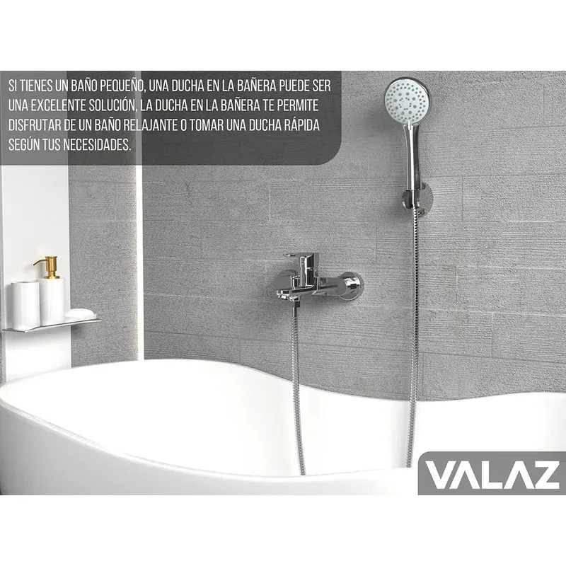 Grifo de bañera ducha redondo monomando cromado Viar de Valaz