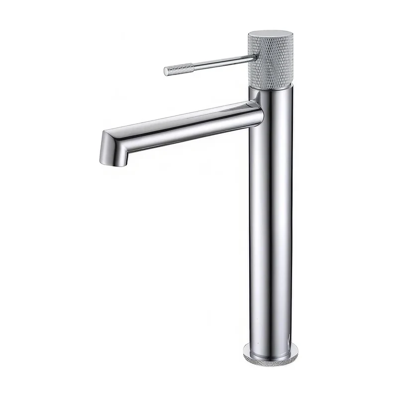 Grifo de lavabo alto para pica monomando de caño recto en cromado Casares de Valaz