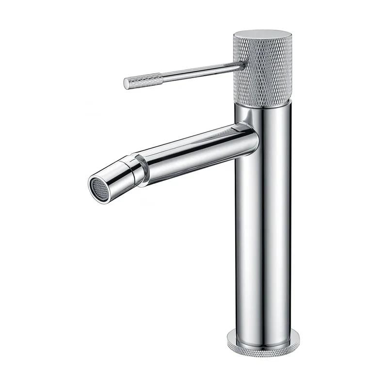 Grifo de bidé monomando caño recto cromado maneta luxury Casares de Valaz