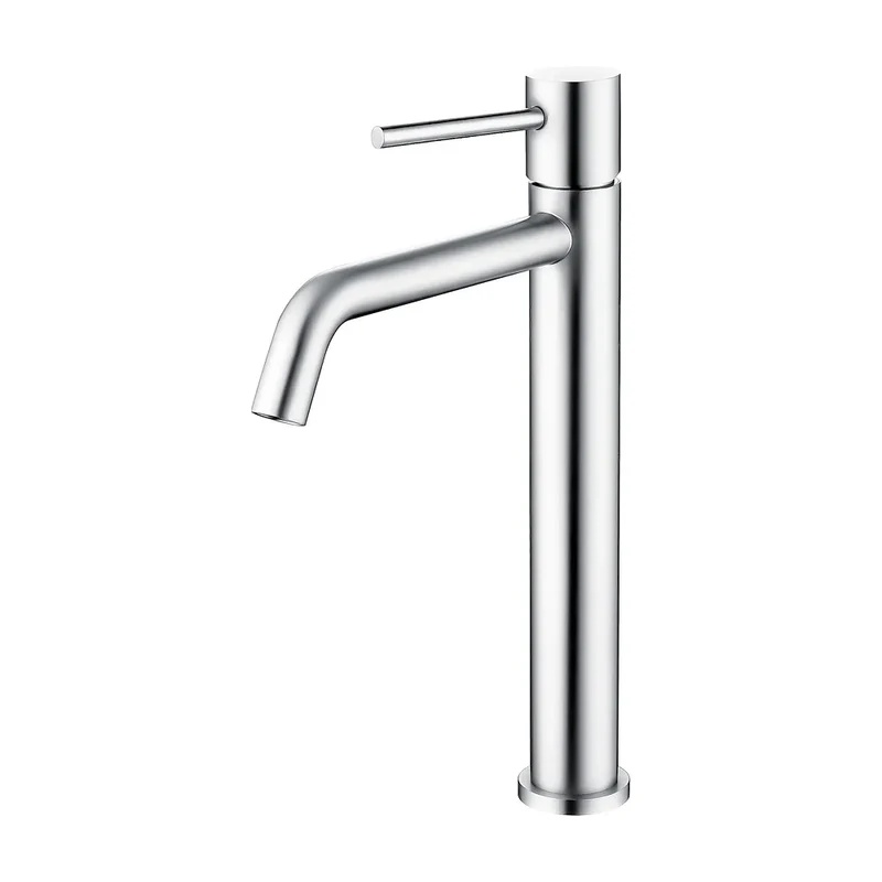 Grifo de lavabo alto para pica monomando redondo en cromado Ebro de Valaz