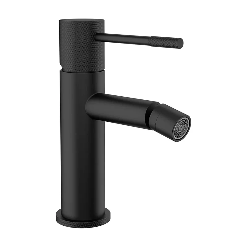 Grifo de bidé monomando caño recto acabado negro mate maneta luxury Casares de Valaz