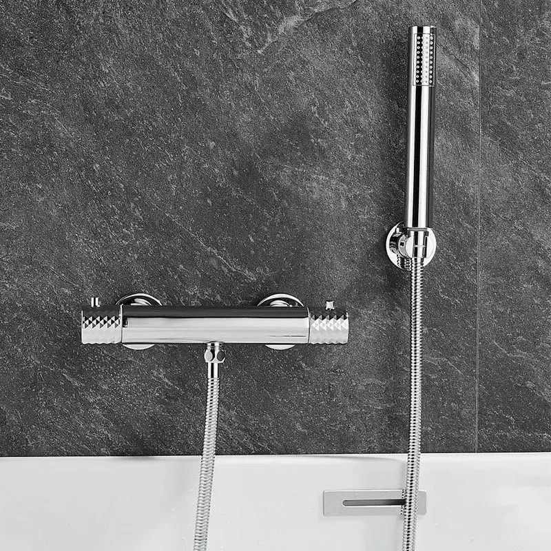 Grifo de ducha termostático cromado maneta luxury Birim de Valaz