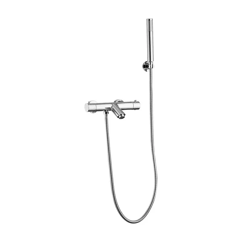 Grifo termostático de ducha y bañera cromado maneta luxury Birim de Valaz