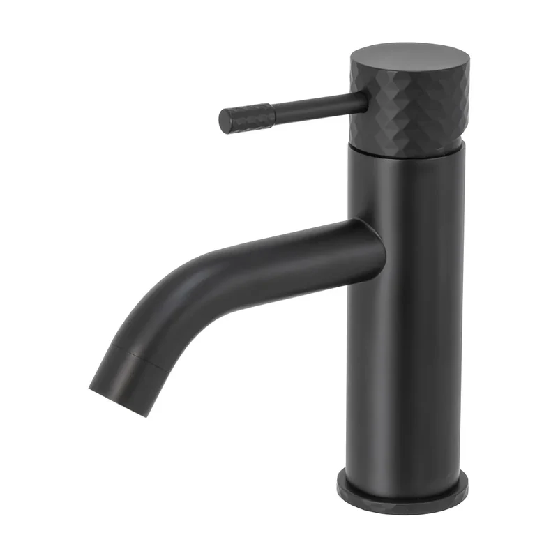 Grifo de lavabo monomando con maneta luxury en negro mate Oda de Valaz