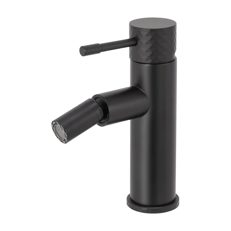 Grifo de bidé monomando con acabado negro mate y maneta luxury Oda de Valaz