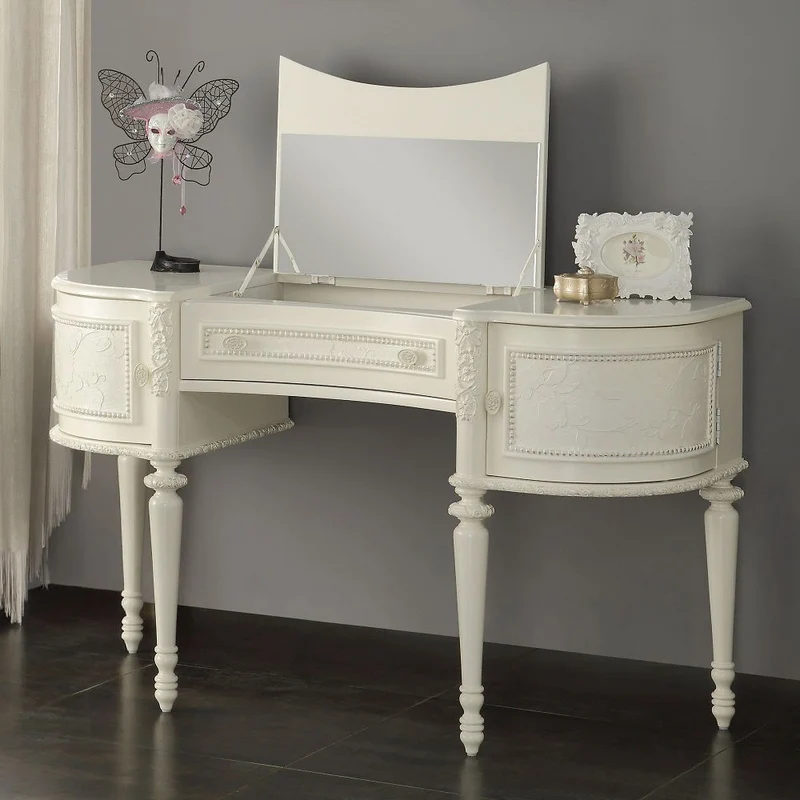 Dorothy - Vanity Desk & Mirror - Ivory