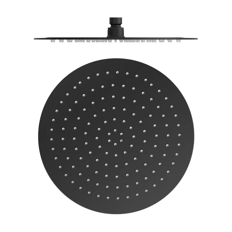 Rociador redondo 40cm acero inox negro mate de Valaz