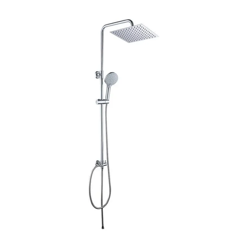 Columna de ducha moderna ajustable cuadrada cromada acero inoxidable de Valaz