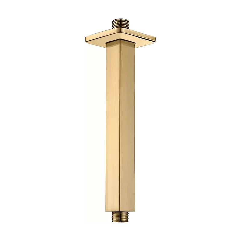 Soporte de techo cuadrado oro mate con protección PVD de Valaz