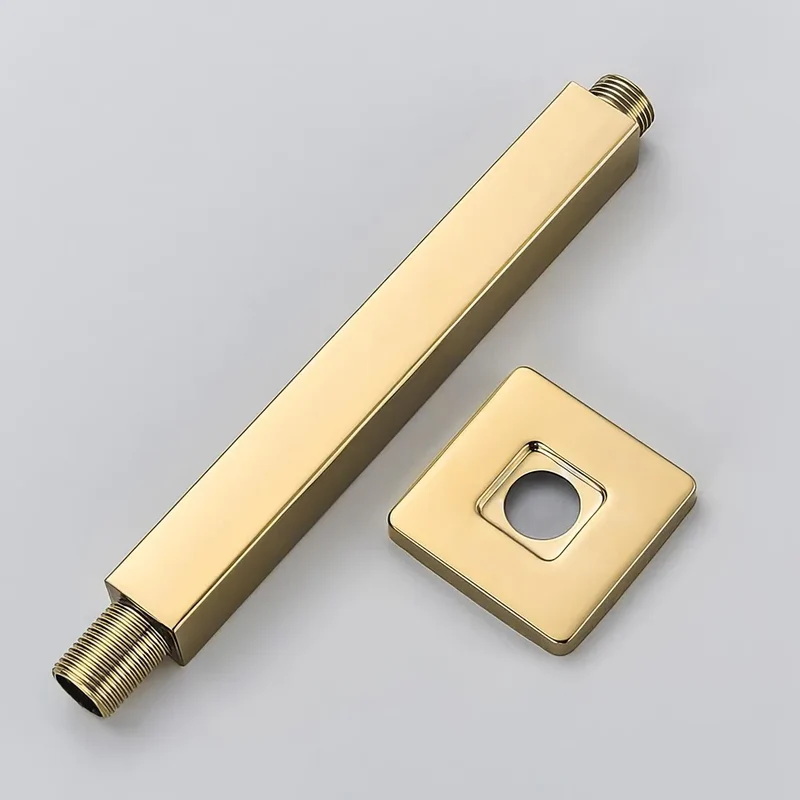 Soporte de techo cuadrado oro mate con protección PVD de Valaz