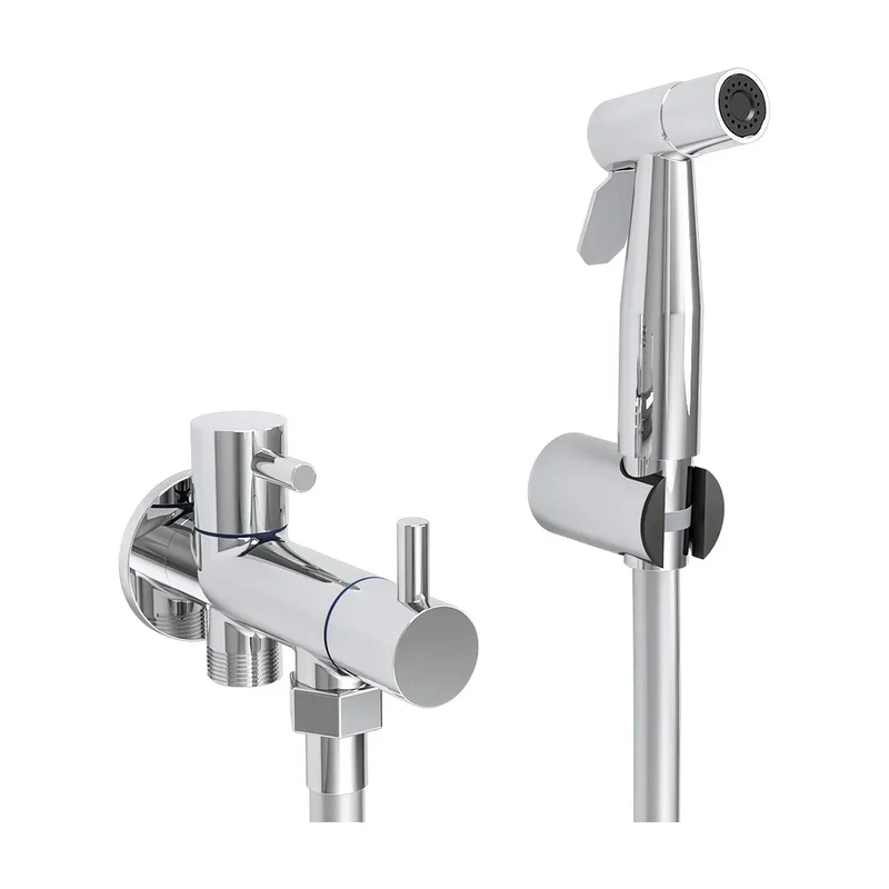 Grifo de bidet empotrado redondo de 1 vía, agua fría, en cromado Cabriel de Valaz