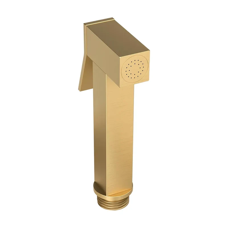 grifo de bidé spray empotrado cuadrado oro mate protección PVD de Valaz