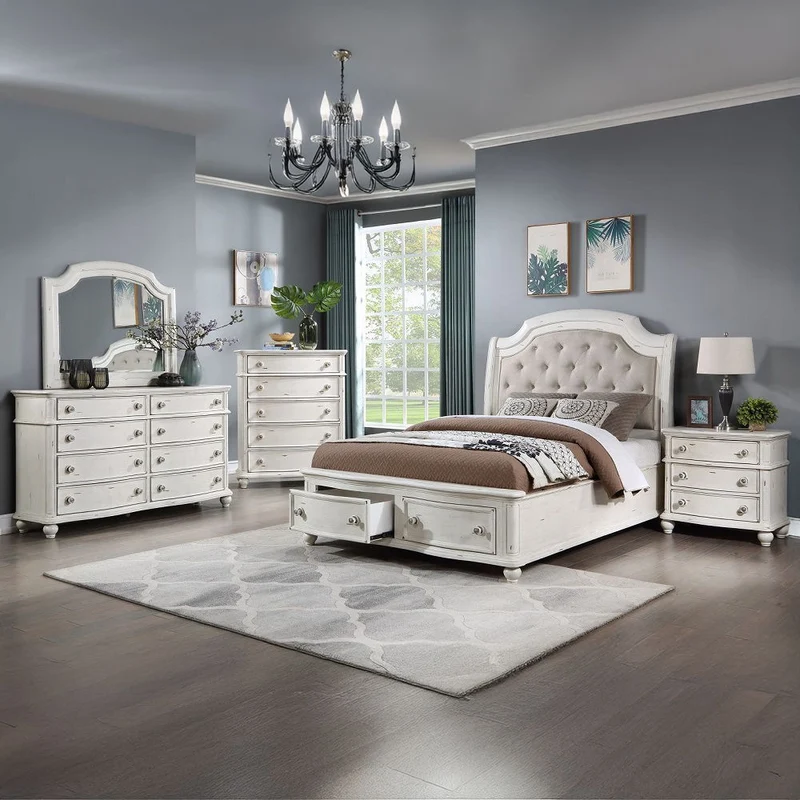 Jaqueline - Mirror - Antique White