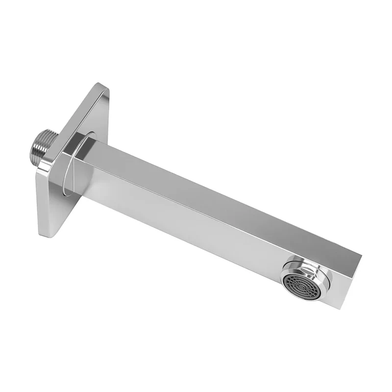 Caño cuadrado 15cm cromado con rosca 1/2 de Valaz