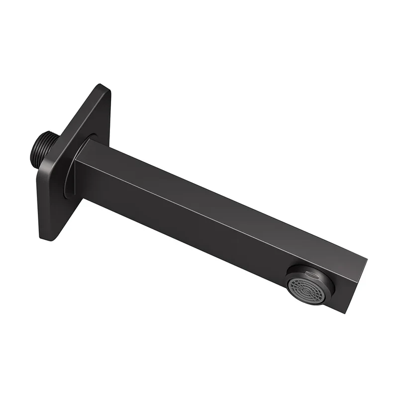 Caño cuadrado 15 cm negro mate rosca 1/2 de Valaz