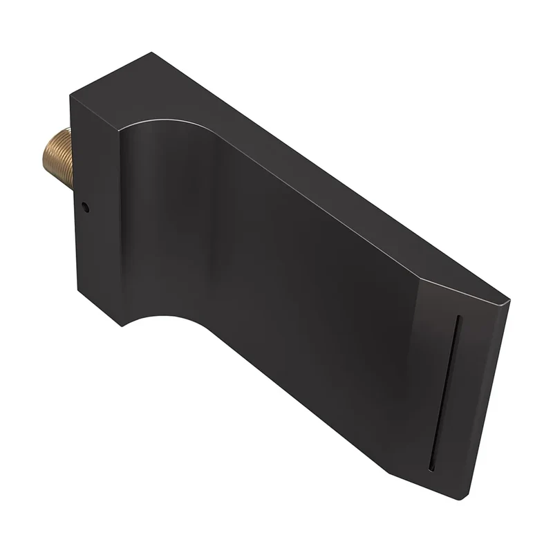Caño de cascada moderno acabado negro mate con rosca 12 pulgada TJ007 Valaz