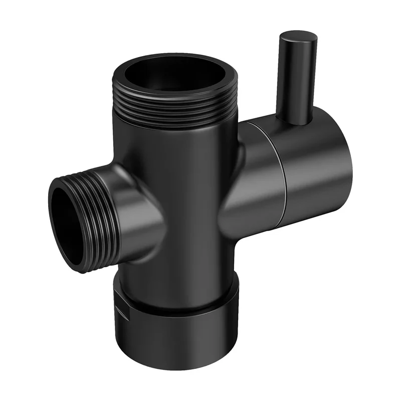 Distribuidor de barra de ducha negro mate de Valaz
