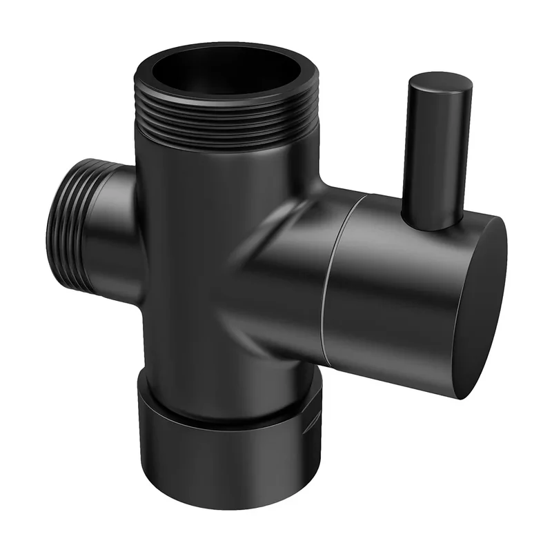 Distribuidor de barra de ducha negro mate de Valaz