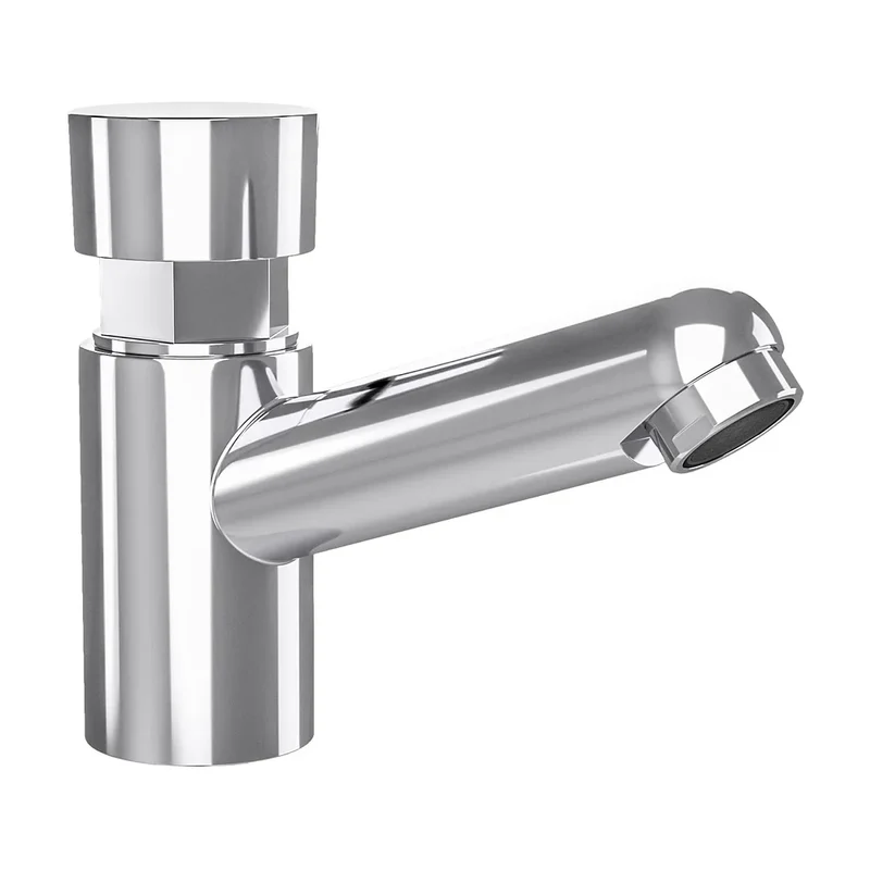 Grifo de lavabo bajo con pulsador temporizador en cromado Navia de Valaz
