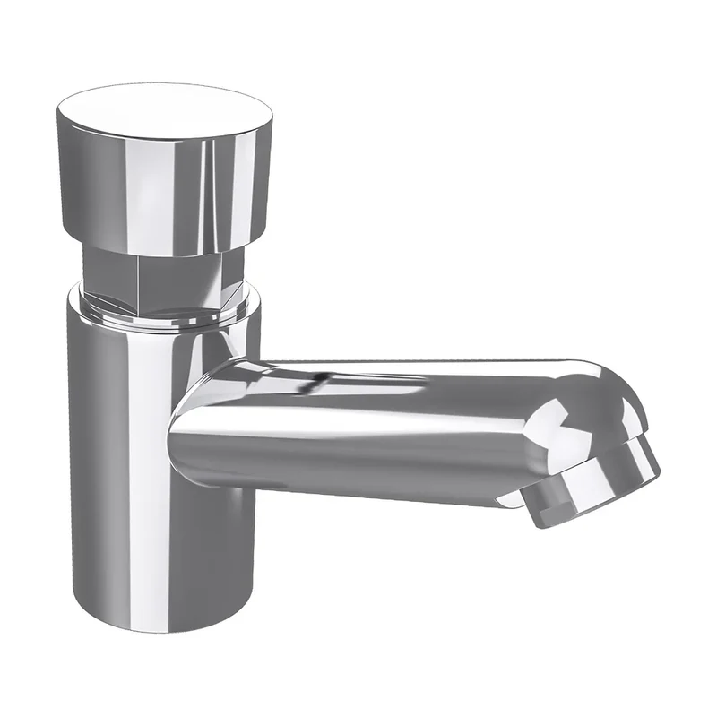 Grifo de lavabo bajo con pulsador temporizador en cromado Navia de Valaz
