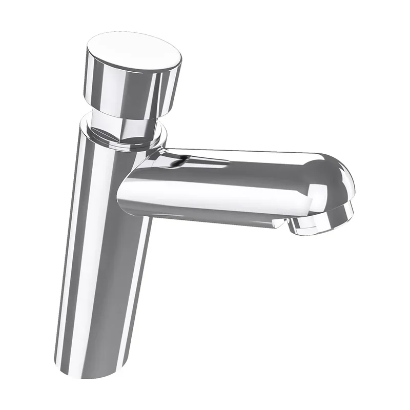 Grifo de lavabo con pulsador temporizador en cromado Navia de Valaz