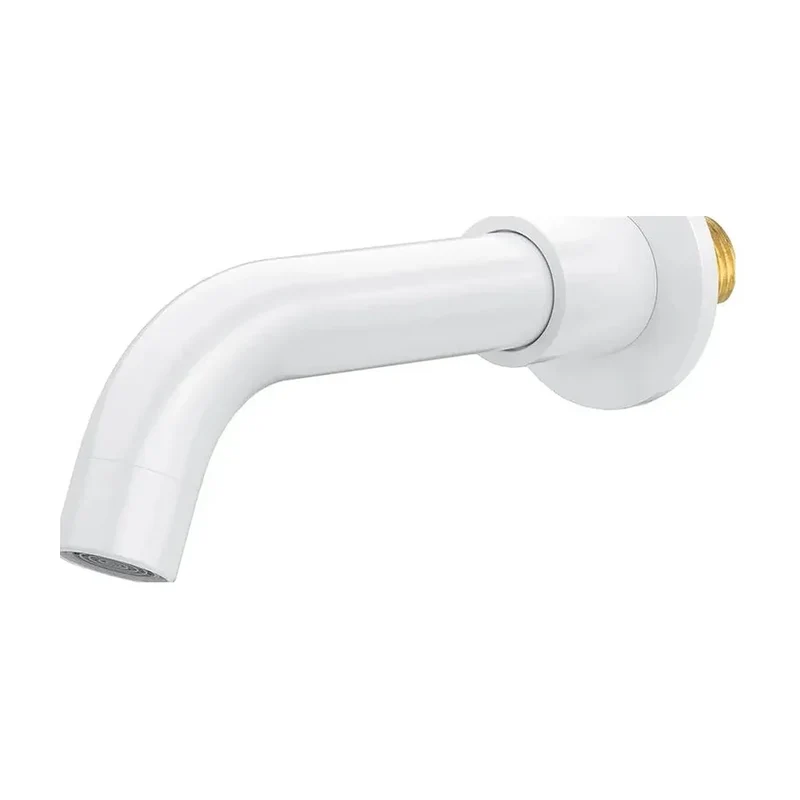 Caño redondo 15 cm blanco con rosca 1/2 pulgada de Valaz