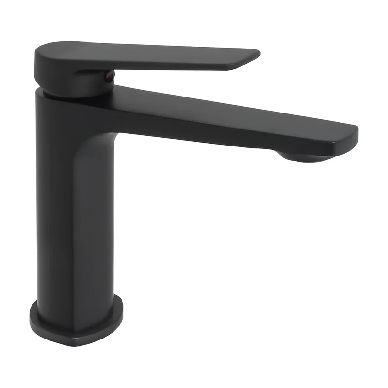 Grifo de lavabo monomando de perfil bajo en negro mate Valdivia de Valaz