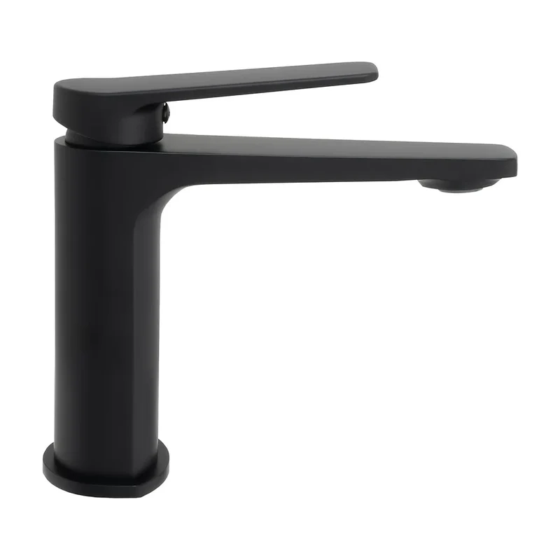 Grifo de lavabo monomando de perfil bajo en negro mate Valdivia de Valaz