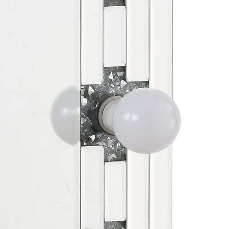 Noralie - Accent Mirror - Faux Diamonds & Mirrored
