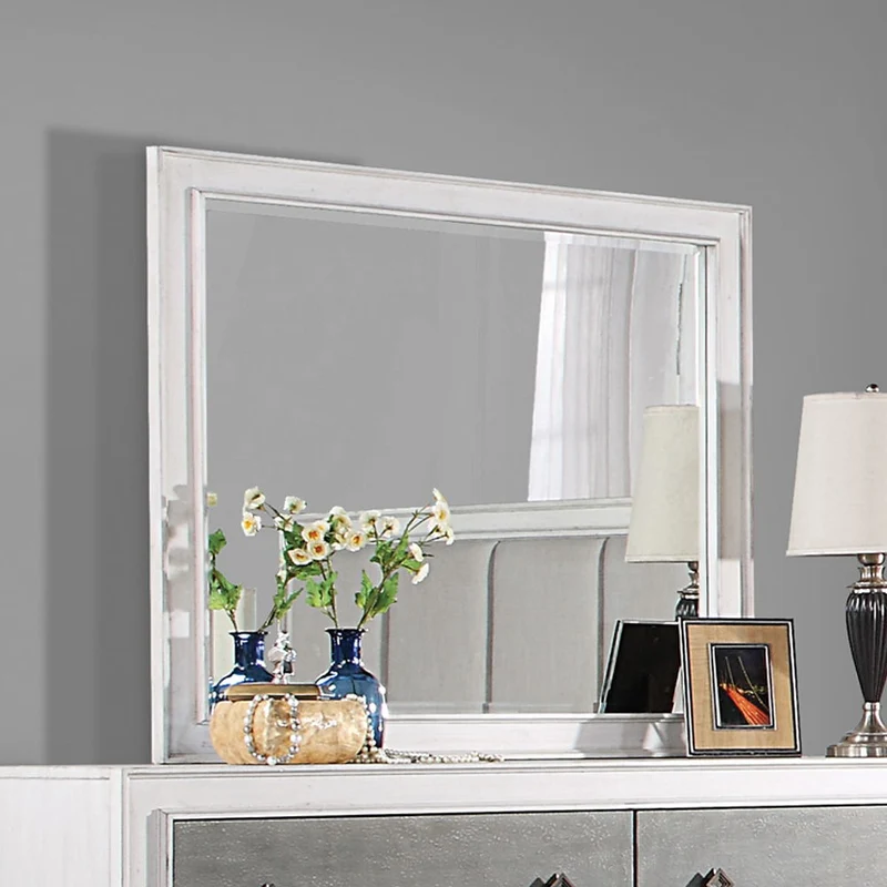 Katia - Mirror - Rustic Gray & Weathered White