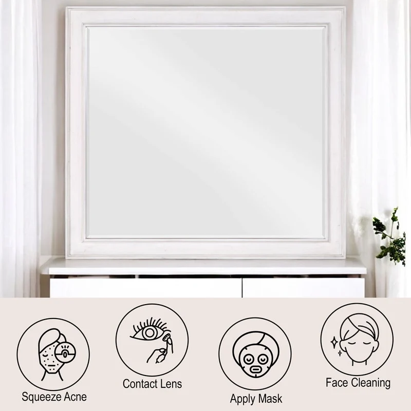 Katia - Mirror - Rustic Gray & Weathered White